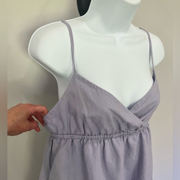 Aritzia Sunday Best Ramona lavish lavender babydoll mini dress size medium - Picture 7 of 15